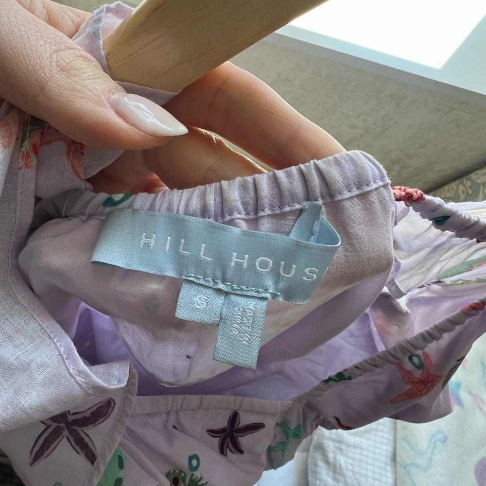 Hill House Lavender Mini Dress with Sea Motifs - Picture 5 of 5